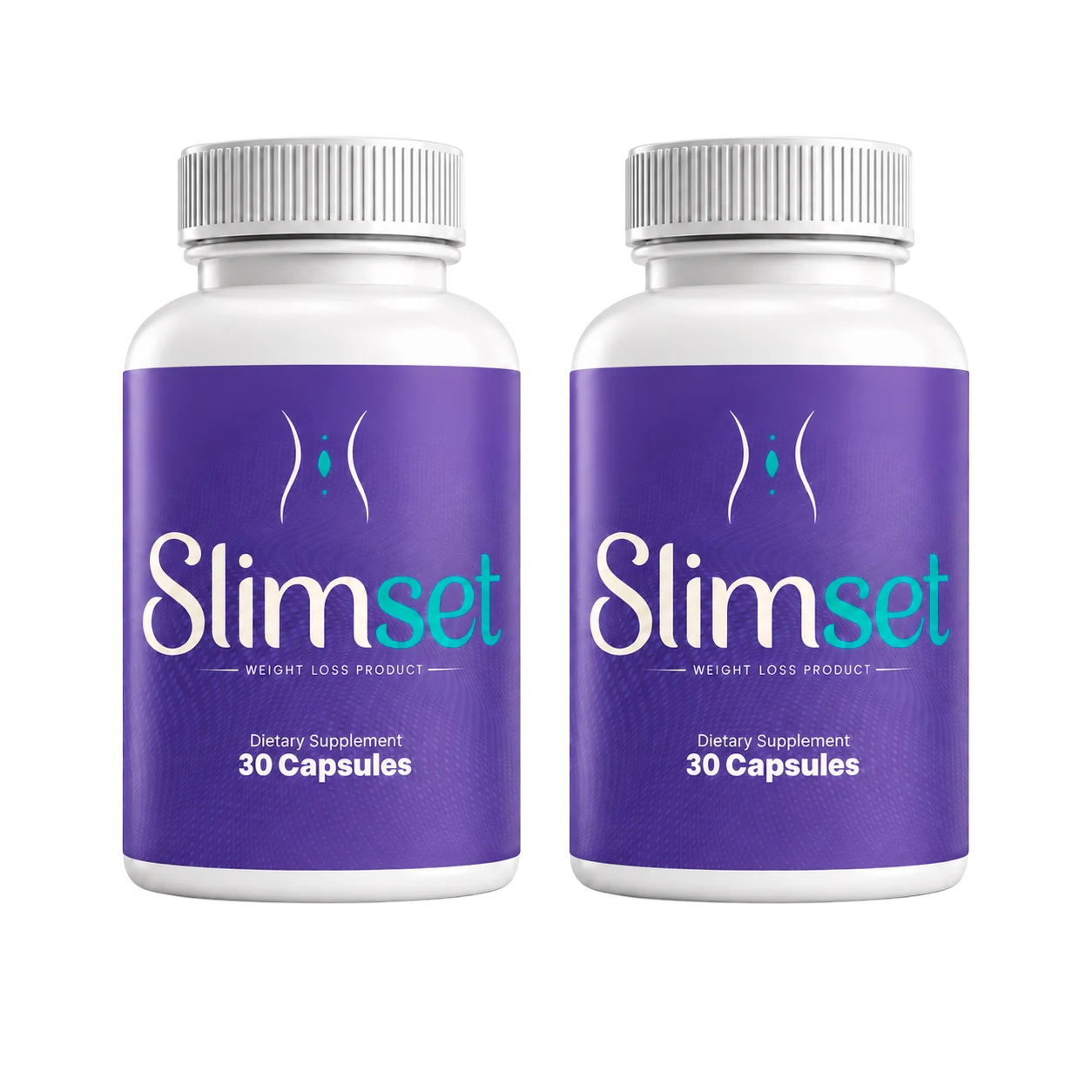A two-bottle SlimSet arrangement from the seller's product photography